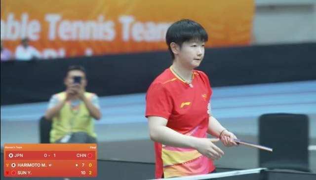 岁的张本美, 日于印度布, 孙颖莎